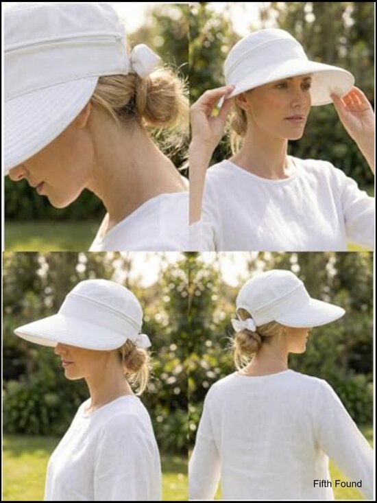 2-in-1 Sun Visor Hat, Adjustable Ponytail Friendly, UPF 50+ Lightweight main image 6